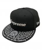 New Era×SUPREMEニューエラ×シュプリーム）の古着「キャップ」｜ブラック