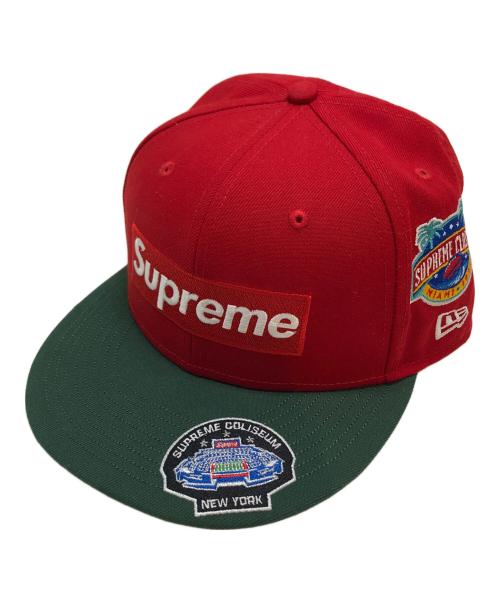SUPREME（シュプリーム）SUPREME (シュプリーム) New Era (ニューエラ) CHAMPIONSHIP BOX LOGO/ロゴキャップ レッド サイズ:7 3/8 /58.7cmの古着・服飾アイテム