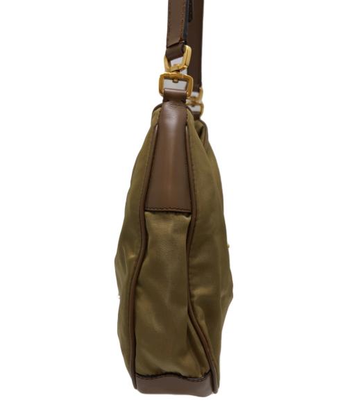 PRADA（プラダ）PRADA (プラダ) ホーボーハンドバッグ ブラウン サイズ:表記なしの古着・服飾アイテム