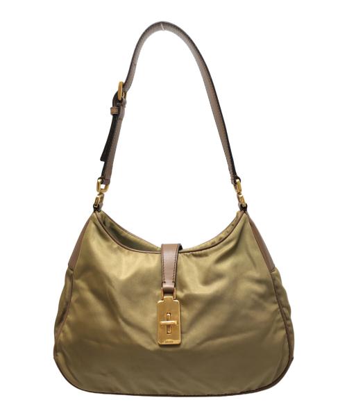 PRADA（プラダ）PRADA (プラダ) ホーボーハンドバッグ ブラウン サイズ:表記なしの古着・服飾アイテム