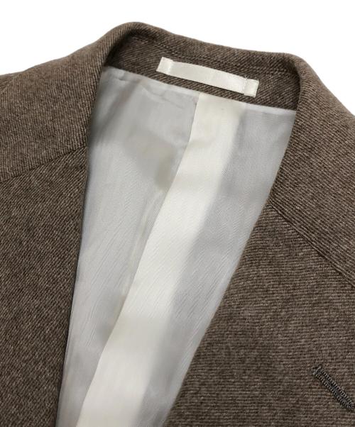 UNIVERSAL LANGUAGE（ユニバーサルランゲージ）UNIVERSAL LANGUAGE (ユニバーサルランゲージ) カシミヤテーラードジャケット ブラウン サイズ:AB6の古着・服飾アイテム