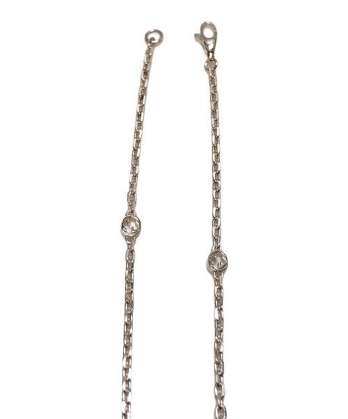 GUCCI（グッチ）GUCCI (グッチ) インターロッキングGハート付きネックレス ホワイト サイズ:表記なしの古着・服飾アイテム