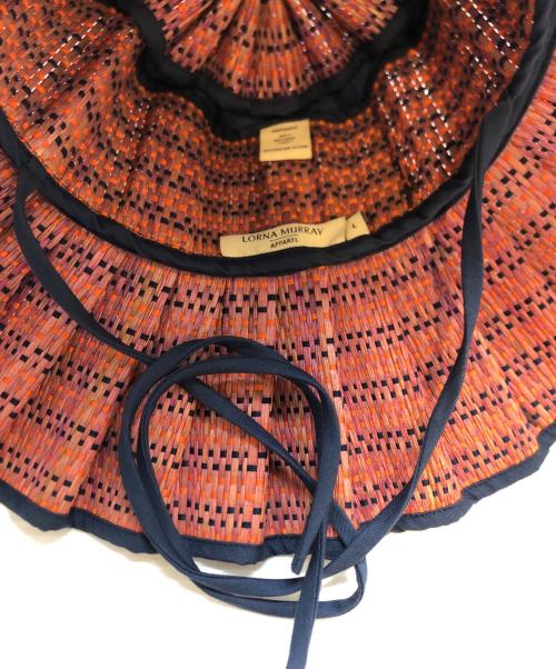 Lorna Murray（ローナマーレイ）Lorna Murray (ローナマーレイ) ハット レッド サイズ:表記なしの古着・服飾アイテム