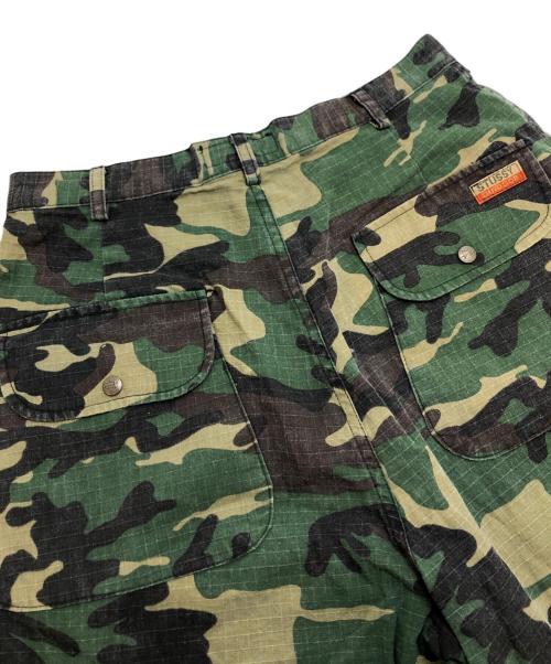stussy（ステューシー）stussy (ステューシー) 90’sハーフカーゴパンツ グリーン サイズ:30の古着・服飾アイテム