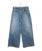 45Rフォーティファイブ・アール）の古着「ライ麦デニムのバチ比女（淡）/デニムパンツ」｜インディゴ