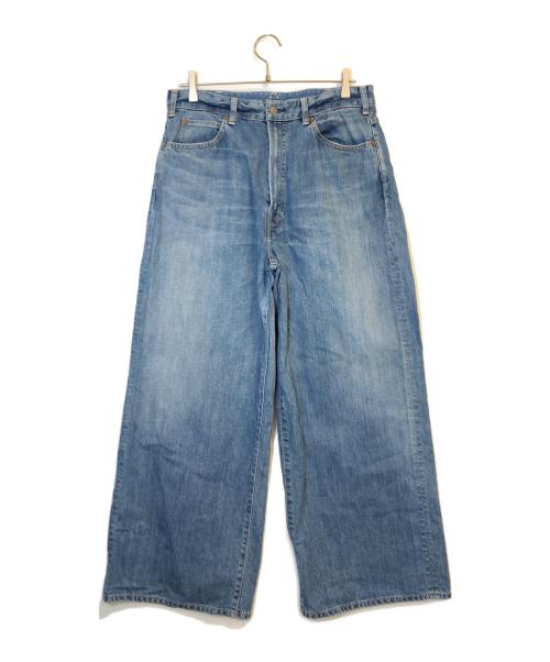 45R（フォーティファイブ・アール）45R (フォーティファイブ・アール) ライ麦デニムのバチ比女（淡）/デニムパンツ インディゴ サイズ:32の古着・服飾アイテム