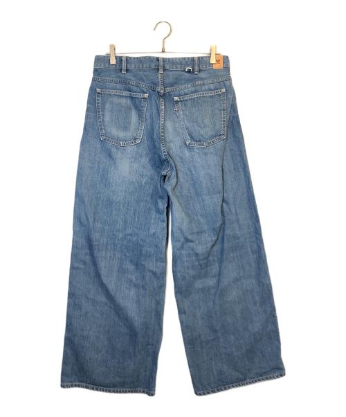 45R（フォーティファイブ・アール）45R (フォーティファイブ・アール) ライ麦デニムのバチ比女（淡）/デニムパンツ インディゴ サイズ:32の古着・服飾アイテム
