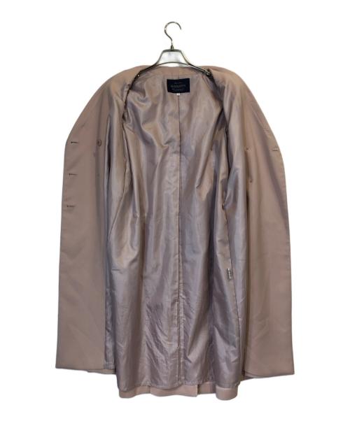 JUSGLITTY（ジャスグリッティー）JUSGLITTY (ジャスグリッティー) ダブルボタンチェスターコート ピンク サイズ:1の古着・服飾アイテム