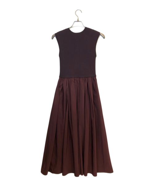 Apuweiser-riche（アプワイザーリッシェ）Apuweiser-riche (アプワイザーリッシェ) 前後2WAYタフタドッキングワンピース レッド サイズ:2の古着・服飾アイテム