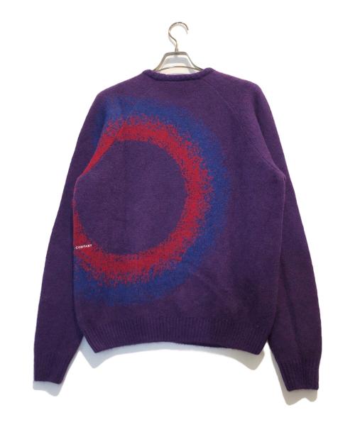 POP TRADING COMPANY（ポップトレーディングカンパニー）POP TRADING COMPANY (ポップトレーディングカンパニー) クルーネックニット パープル サイズ:M 未使用品の古着・服飾アイテム