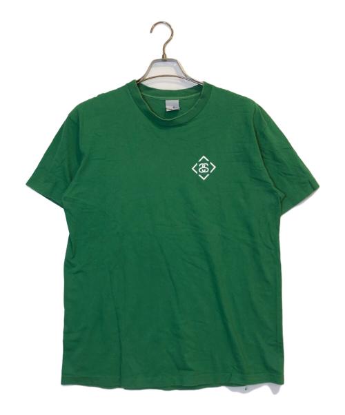 stussy（ステューシー）stussy (ステューシー) プリントTシャツ グリーン サイズ:Lの古着・服飾アイテム