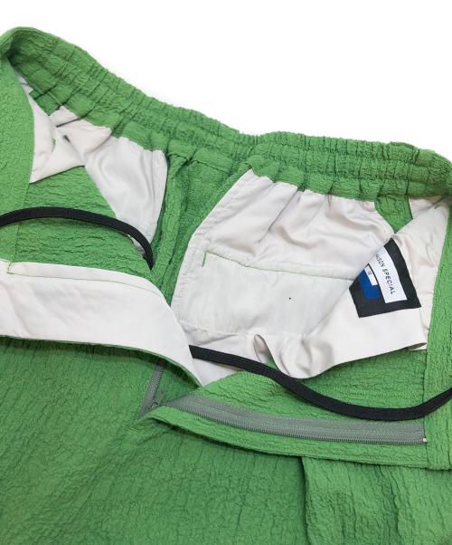 MAISON SPECIAL（メゾンスペシャル）MAISON SPECIAL (メゾンスペシャル) ポコポコ2タックインタックワイドパンツ グリーン サイズ:2の古着・服飾アイテム