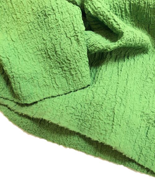 MAISON SPECIAL（メゾンスペシャル）MAISON SPECIAL (メゾンスペシャル) ポコポコ2タックインタックワイドパンツ グリーン サイズ:2の古着・服飾アイテム