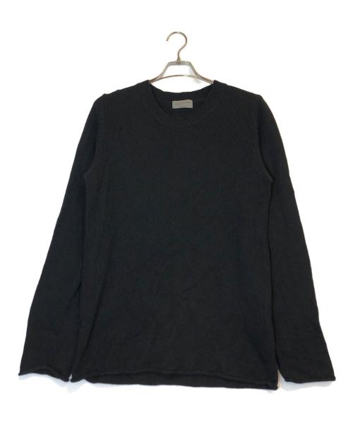 Yohji Yamamoto pour homme（ヨウジヤマモト プールオム）Yohji Yamamoto pour homme (ヨウジヤマモト プールオム) ウール縮絨ニットプルオーバー ブラック サイズ:3の古着・服飾アイテム
