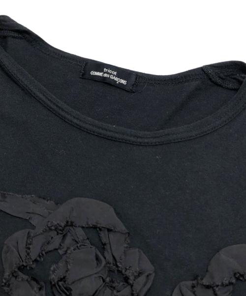 tricot COMME des GARCONS（トリココムデギャルソン）tricot COMME des GARCONS (トリココムデギャルソン) フラワーＴシャツ ブラック サイズ:表記なしの古着・服飾アイテム