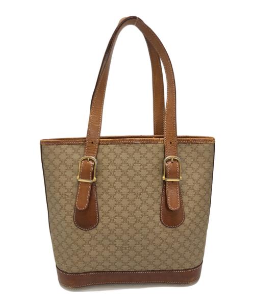 CELINE（セリーヌ）CELINE (セリーヌ) マカダムハンドバッグ ベージュ サイズ:表記なしの古着・服飾アイテム