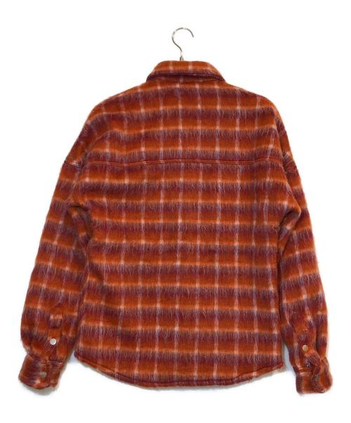Palm Angels（パーム エンジェルス）Palm Angels (パーム エンジェルス) シャギーシャツジャケット オレンジ サイズ:Sの古着・服飾アイテム