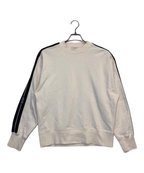 MSGM（エムエスジーエム）MSGM (エムエスジーエム) 袖テープロゴスウェット アイボリー サイズ:XSの古着・服飾アイテム