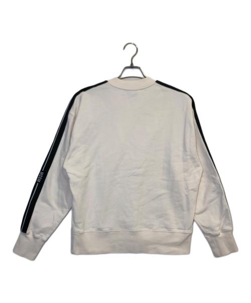 MSGM（エムエスジーエム）MSGM (エムエスジーエム) 袖テープロゴスウェット アイボリー サイズ:XSの古着・服飾アイテム