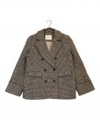 HER LIP TOハーリップトゥ）の古着「Hemingway Check Tweed Jacket」｜ベージュ