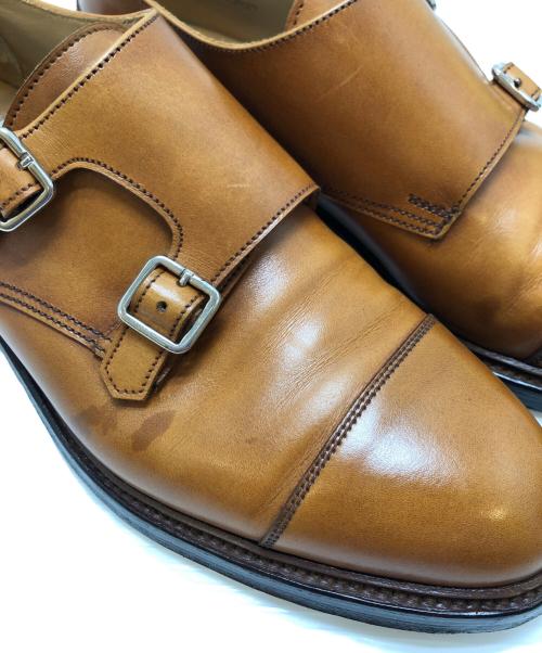 Black Fleece by BROOKS BROTHERS（ブラックフリース バイ ブルックスブラザーズ）Black Fleece by BROOKS BROTHERS (ブラックフリース バイ ブルックスブラザーズ) ダブルモンクシューズ ブラウン サイズ:8の古着・服飾アイテム