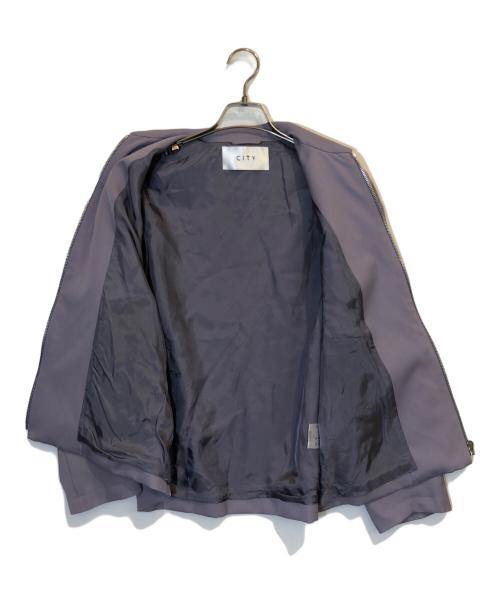 STUDIOUS CITY（ステュディオス シティ）STUDIOUS CITY (ステュディオス シティ) ZIP BLOUSON/ジップブルゾン パープル サイズ:1の古着・服飾アイテム
