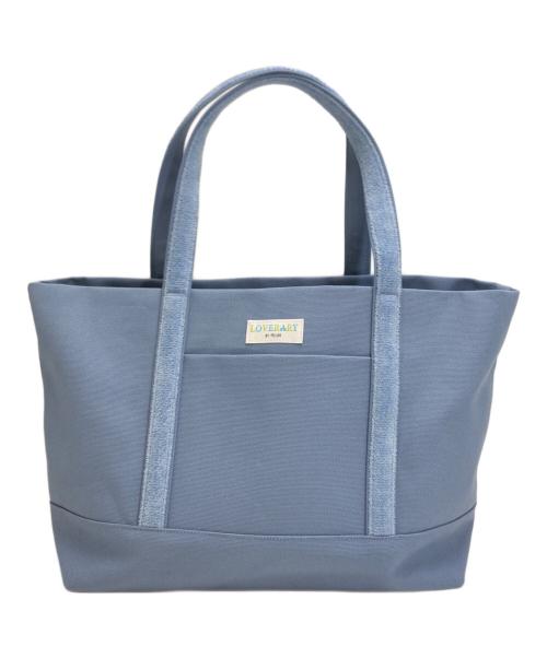 LOVERARY（ラブラリー）LOVERARY (ラブラリー) オールドテディ ワッペントートバッグ/キャンバストートバッグ スカイブルーの古着・服飾アイテム