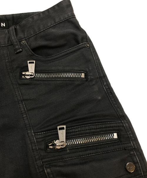 RALPH LAUREN BlackLabel（ラルフローレンブラックレーベル）RALPH LAUREN BlackLabel (ラルフローレンブラックレーベル) コーティングカーゴパンツ ブラック サイズ:78.5CM(W31)の古着・服飾アイテム