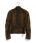 RALPH LAUREN BlackLabel (ラルフローレンブラックレーベル) スウェードライダースジャケット ブラウン サイズ:S：60000円