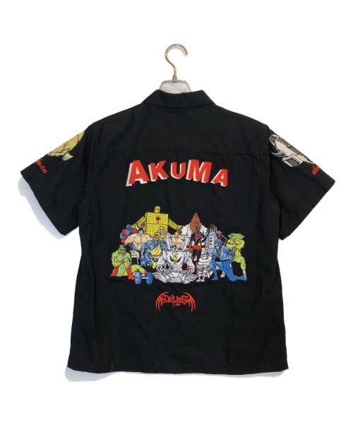 USED（ユーズド）USED (ユーズド) 刺繍シャツ ブラック サイズ:Mの古着・服飾アイテム