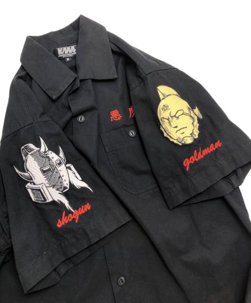 USED（ユーズド）USED (ユーズド) 刺繍シャツ ブラック サイズ:Mの古着・服飾アイテム