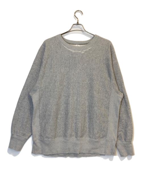 NEXUSVII（ネクサスセブン）NEXUSVII (ネクサスセブン) DAMAGED CREW SWEAT/ダメージ加工スウェット グレー サイズ:48の古着・服飾アイテム