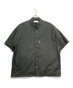 Graphpaperグラフペーパー）の古着「ストレッチオーバーサイズシャツ」｜パープル