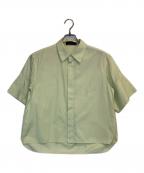 CABANキャバン）の古着「コットンブロード ハーフスリーブシャツ」｜黄緑