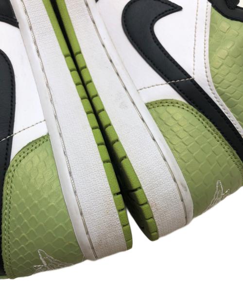NIKE（ナイキ）NIKE (ナイキ) AIR JORDAN 1 LOW VIVID GREEN SNAKESKIN/エアジョーダン1 グリーン サイズ:US10.5/UK8/EUR42.5/27.5CMの古着・服飾アイテム