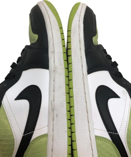 NIKE（ナイキ）NIKE (ナイキ) AIR JORDAN 1 LOW VIVID GREEN SNAKESKIN/エアジョーダン1 グリーン サイズ:US10.5/UK8/EUR42.5/27.5CMの古着・服飾アイテム