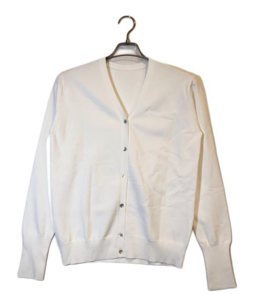 SOEJU（ソージュ）SOEJU (ソージュ) Vネックニットカーディガン ホワイト サイズ:Mの古着・服飾アイテム