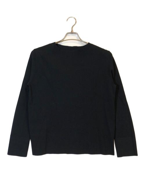 SOEJU（ソージュ）SOEJU (ソージュ) クルーネックニットプルオーバー ブラック サイズ:Mの古着・服飾アイテム