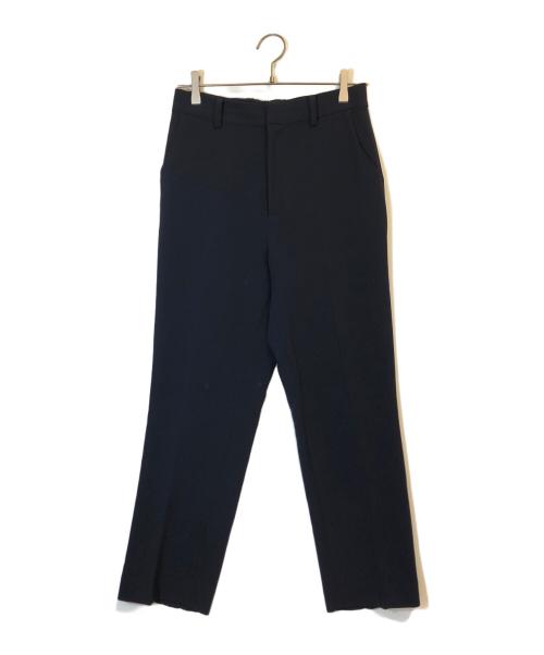 SOEJU（ソージュ）SOEJU (ソージュ) ストレッチファインタックパンツ ネイビー サイズ:Lの古着・服飾アイテム