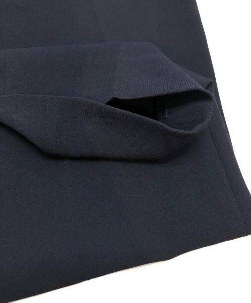 SOEJU（ソージュ）SOEJU (ソージュ) ストレッチファインタックパンツ ネイビー サイズ:Lの古着・服飾アイテム