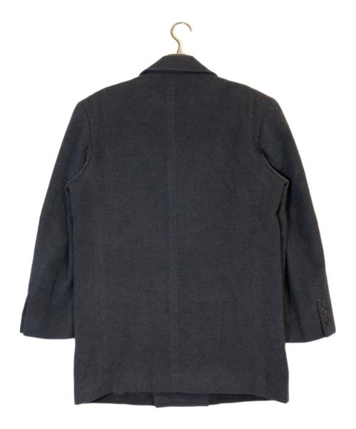 Yves Saint Laurent pour homme（イヴサンローラン プールオム）Yves Saint Laurent pour homme (イヴサンローラン プールオム) ダブルウールコート ネイビー サイズ:Sの古着・服飾アイテム