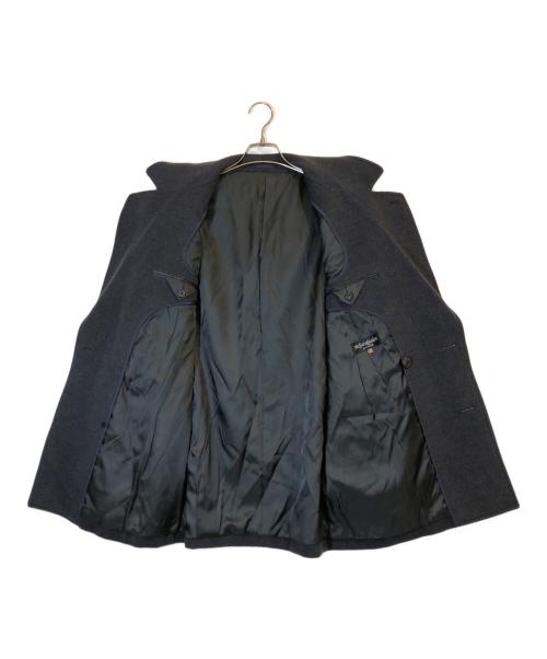 Yves Saint Laurent pour homme（イヴサンローラン プールオム）Yves Saint Laurent pour homme (イヴサンローラン プールオム) ダブルウールコート ネイビー サイズ:Sの古着・服飾アイテム