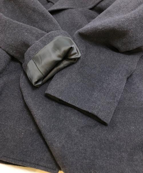 Yves Saint Laurent pour homme（イヴサンローラン プールオム）Yves Saint Laurent pour homme (イヴサンローラン プールオム) ダブルウールコート ネイビー サイズ:Sの古着・服飾アイテム