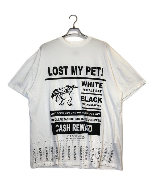 MM6 Maison Margiela（エムエムシックスメゾンマルジェラ）MM6 Maison Margiela (エムエムシックスメゾンマルジェラ) LOST MY PET BIG TEE ホワイト サイズ:Sの古着・服飾アイテム