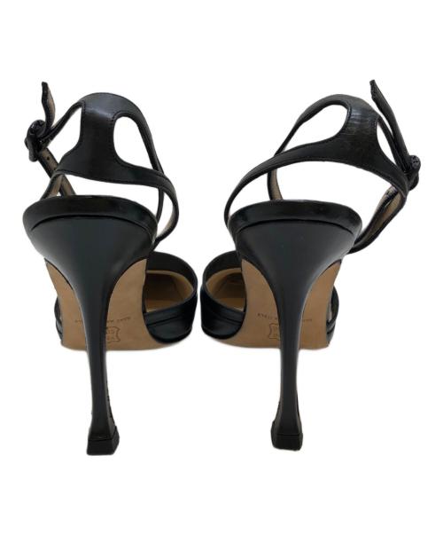 Manolo Blahnik（マノロブラニク）Manolo Blahnik (マノロブラニク) ポインテッドトゥハイヒールパンプス ブラック サイズ:23CMの古着・服飾アイテム