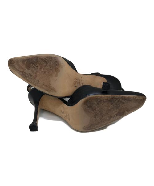 Manolo Blahnik（マノロブラニク）Manolo Blahnik (マノロブラニク) ポインテッドトゥハイヒールパンプス ブラック サイズ:23CMの古着・服飾アイテム