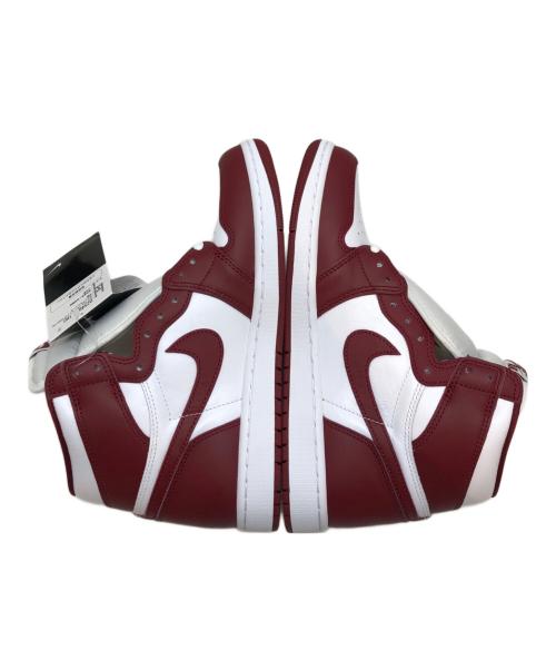 NIKE（ナイキ）NIKE (ナイキ) Air Jordan 1 Retro High OG（エアジョーダン1レトロハイ） ホワイト×レッド サイズ:UK8.5/EUR43/BR41/CN275(2.5) 未使用品の古着・服飾アイテム