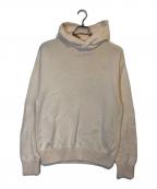 adidasアディダス）の古着「ニットパーカー」｜アイボリー