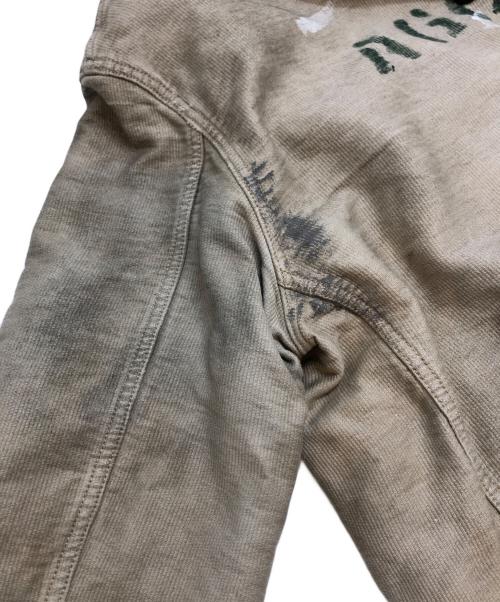 BLUE BLUE（ブルーブルー）BLUE BLUE (ブルーブルー) ヴィンテージ加工N-1デッキジャケット ベージュ サイズ:L(3)の古着・服飾アイテム