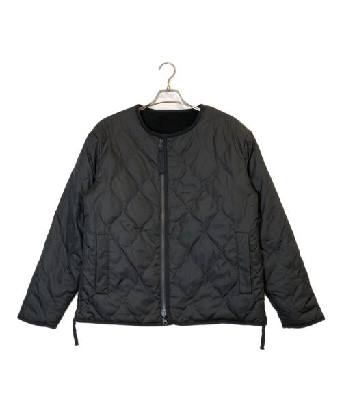 TAION（タイオン）TAION (タイオン) ミリタリー リバーシブル クルーネック ダウンジャケット ブラック サイズ:Mの古着・服飾アイテム